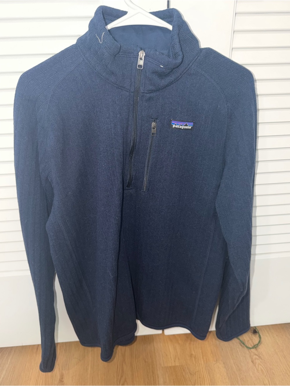 Patagonia Men’s Navy Half-Zip - Lake Tahoe w/ California Flag